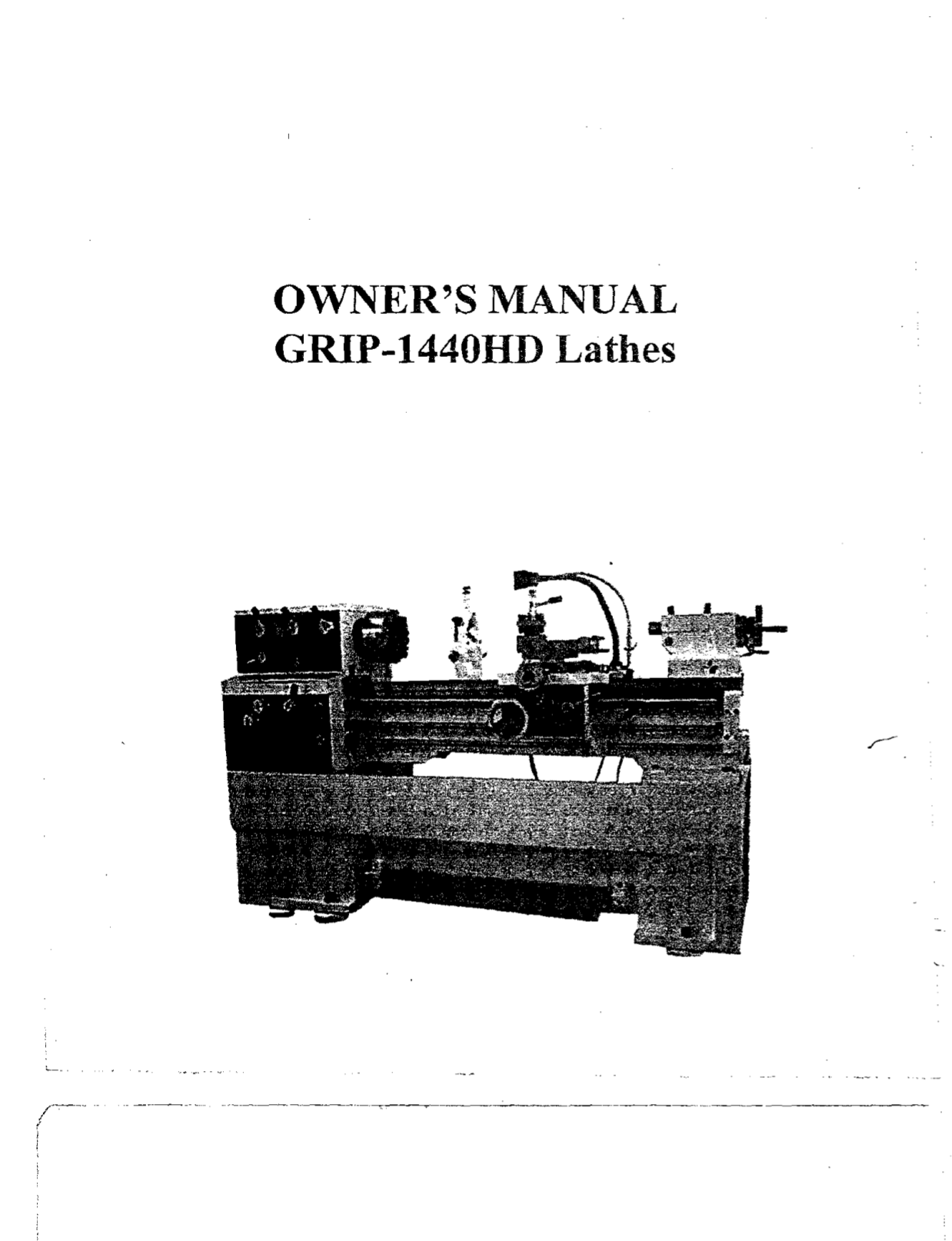 Download free pdf for Jet GH1340W Lathe Machine Other manual